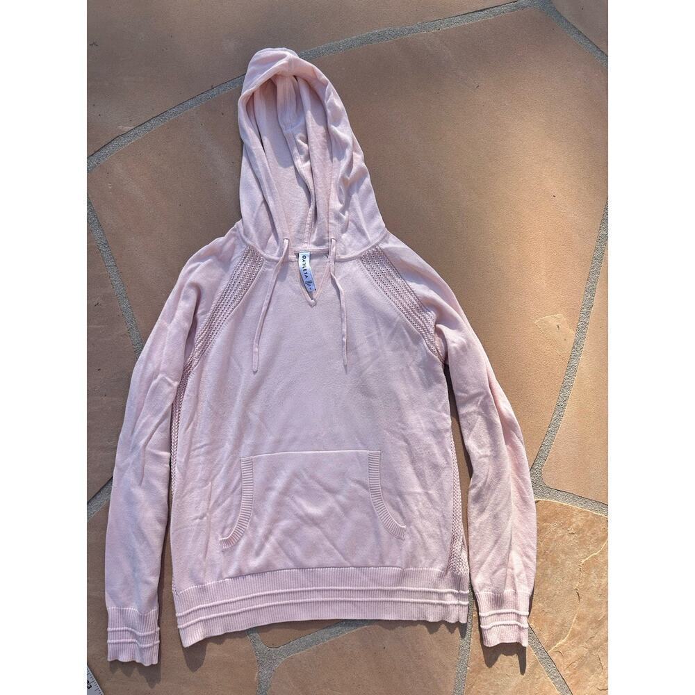 Athleta Women's Evergreen Hoodie Sweater Size Small Light Pink AG
